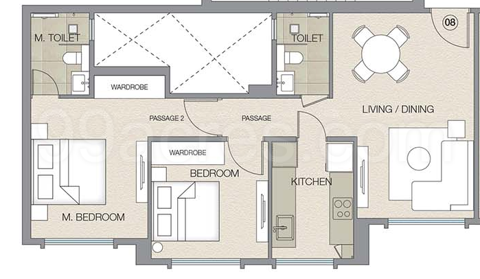 Hiranandani Castle Rock Floor Plan