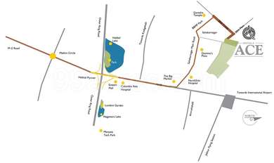 Sahakara Nagar Bangalore Map Hoysala Projects Builders Hoysala Ace Map - Sahakara Nagar, Bangalore North  Location Map