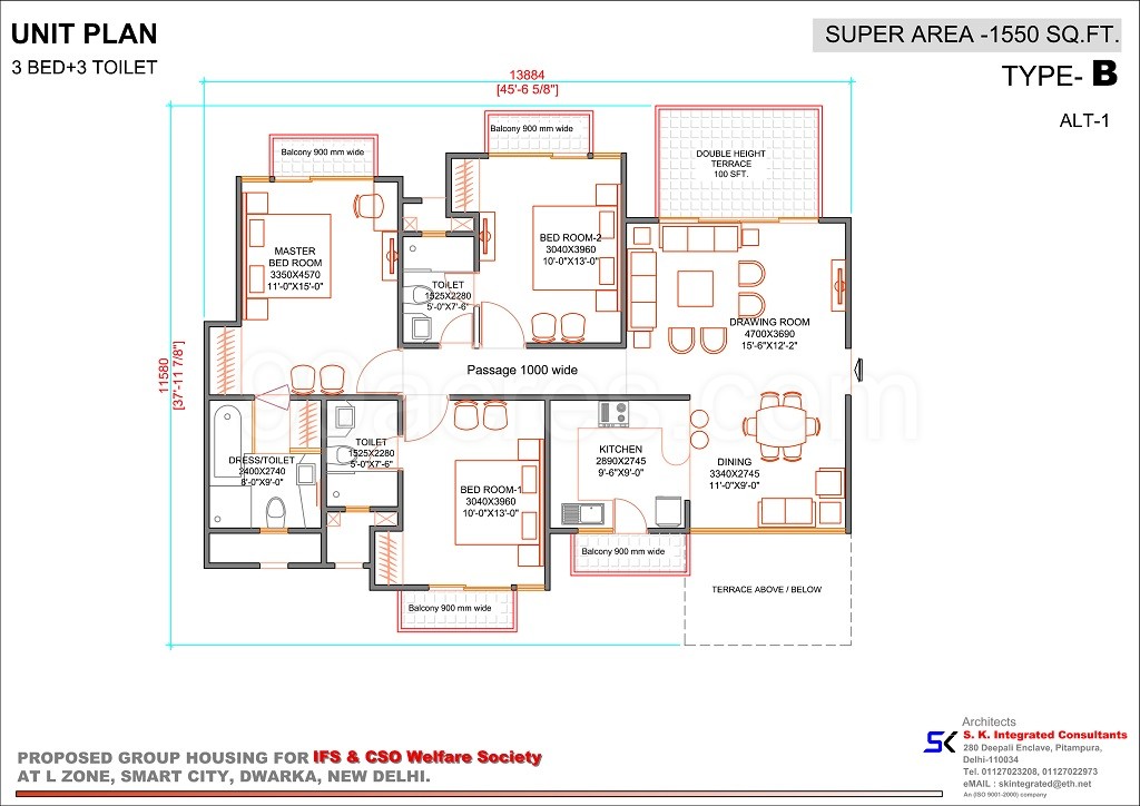 India Foreign Service Official Ifs And Cso Welfare Society Floor Super Area 1550 Sq Ft Apartment