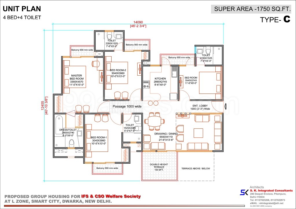 India Foreign Service Official Ifs And Cso Welfare Society Floor Super Area 1750 Sq Ft Apartment