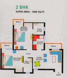 2 BHK Apartment / Flat for sale in Express Park View 1 Sector Chi 5 ...