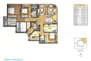 4 BHK Apartment / Flat For Sale In Indiabulls Blu Worli Mumbai South ...