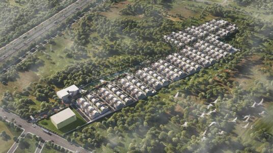 IRA The Square Villas Aerial View