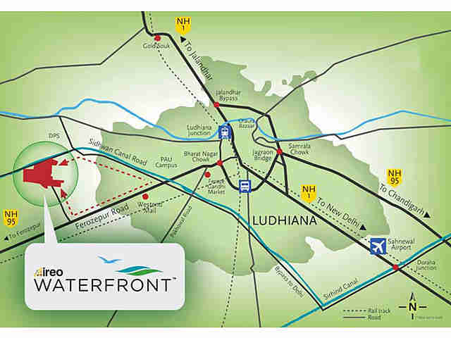 Ludhiana Map With Directions Ireo Developers Ireo Waterfront Map - Nh. 95 Ludhiana Location Map