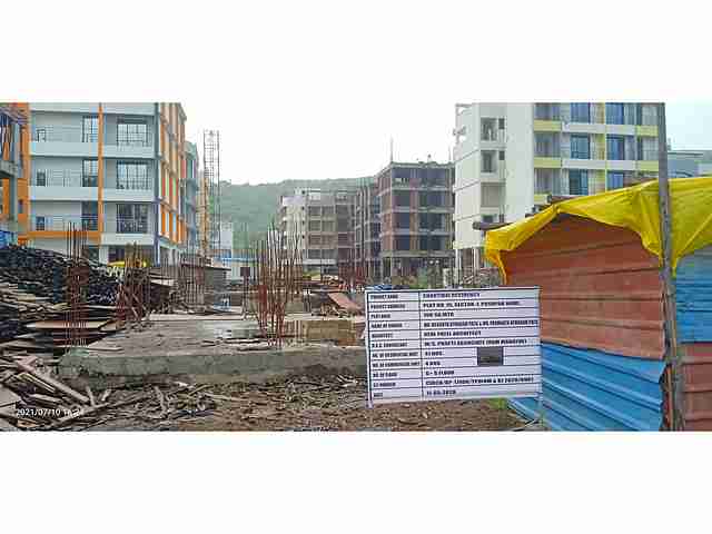 Ishwar Shantibai Residency construction status 12/07/2021