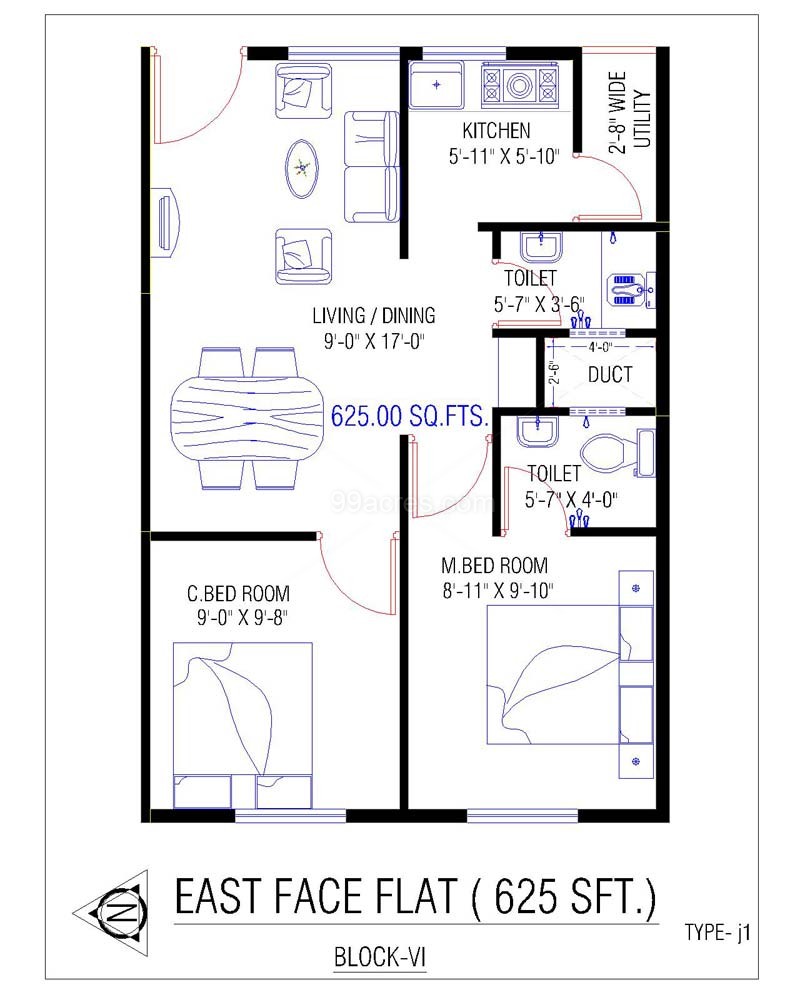 Luxury Plan  Of 2bhk House  7 Meaning House  Plans  