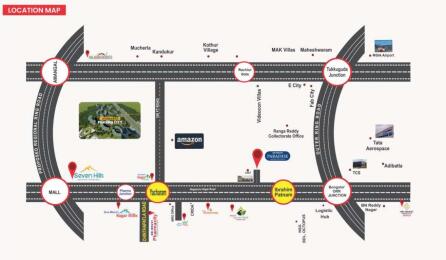 Jp Infra Developers JP Seven Hills Map - Yacharam, Hyderabad Location Map