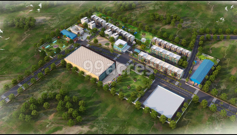 KK Shiv Ganga Green City Artistic Aerial View