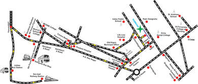 K N Infra Projects Builders K N INFRA RAMBAGH Map - Dr AS Rao Nagar ...
