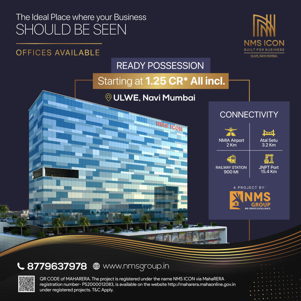 NMS Icon Ulwe, Navi Mumbai - Invest in Office spaces & Shops
