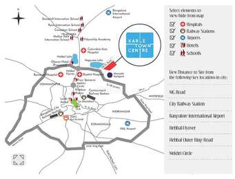 Karle Infra Karle Zenith Residences Map - Hebbal, Bangalore North ...