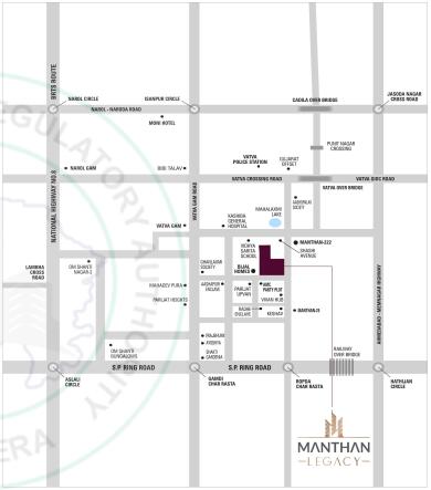 Vatva Map Karm Infra Karm Manthan Legacy Map - Vatva, Ahmedabad Location Map