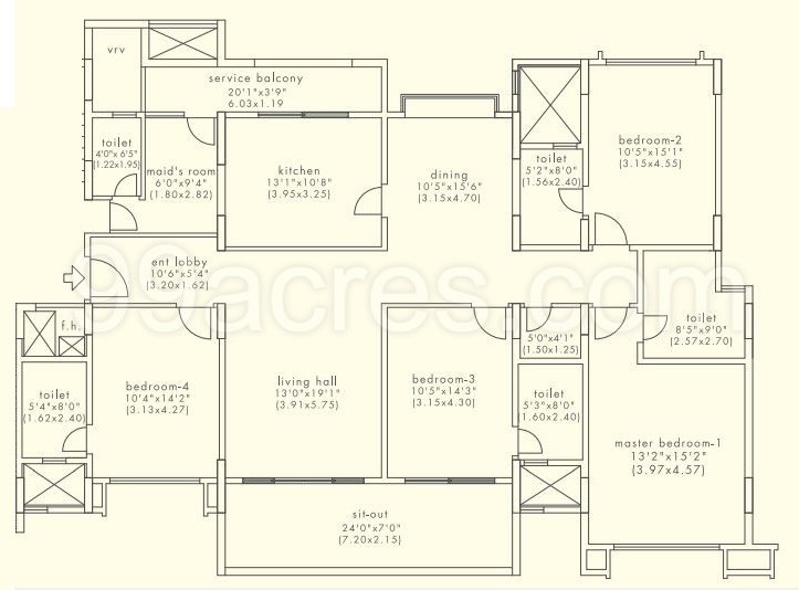 4 Bhk Apartment Flat For Sale In Kasturi Legacy Homes Baner Pune