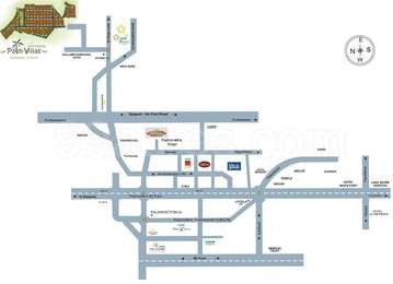 Kent Constructions Kent Nalakattu Palm Villas Map - Kakkanad, Kochi ...