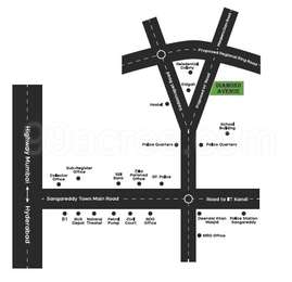 KNR Infra KNR Diamond Avenue Map - Sangareddy, Hyderabad Location Map