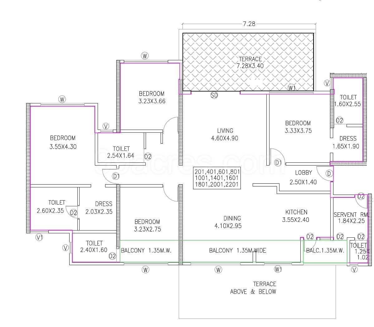 3 Bhk Apartment Flat For Sale In Tuscan Estate Signature Meadows
