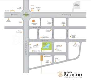 Krishna Urbaninfra LLP Krishna Beacon Map - Vaishnodevi Circle