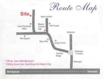 KSR Constructions Builders KSR Satya Enclave Map - Kundanpally ...