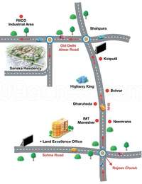 Land Excellence Infratech Land Sariska Residency Map - Shahpura, Jaipur ...