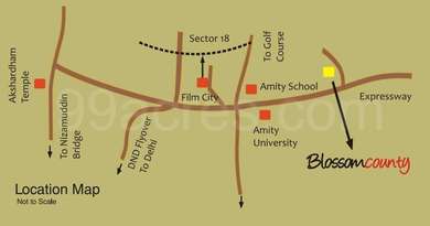 Logix Group Builders Logix Blossom County Map - Sector-137, Noida
