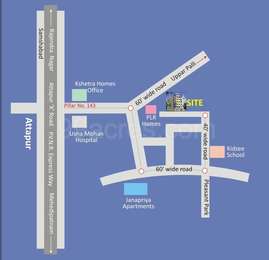 Lorven Infrastructure Lorven Residency Map - Attapur, Hyderabad ...