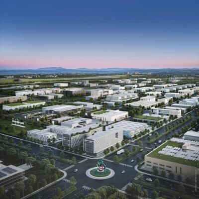 M3M Gurgaon International City Aerial View