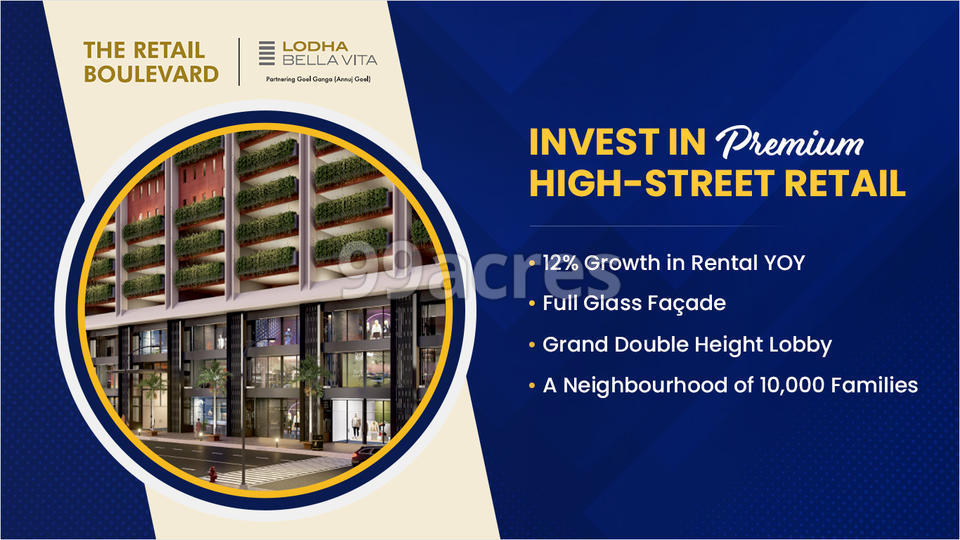 Lodha Bella Vita Signet Pune Mohamadwadi Invest In Shops