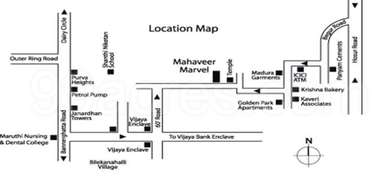 Marvel Address Map Mahaveer Group Mahaveer Marvel Map - Doctors Layout, Bangalore South ...