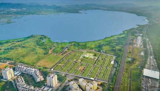 Mahindra Lakefront Estates Aerial View