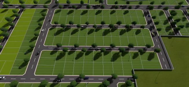 Mahindra Green Estates Aerial View