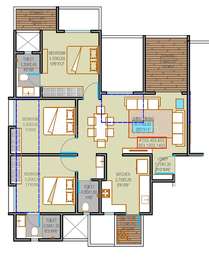 Majestique Landmarks Majestique Towers Floor Plan - Kharadi, Pune