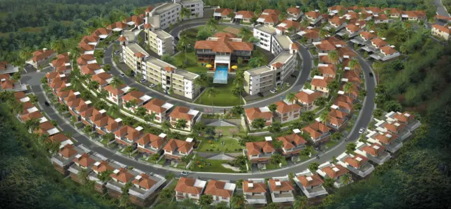 Malabar Green County Artistic Aerial View