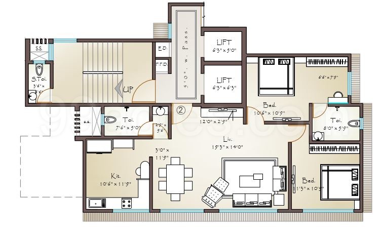 JPV Realtors Manav Heights Floor Plan - Manav Heights Matunga East ...