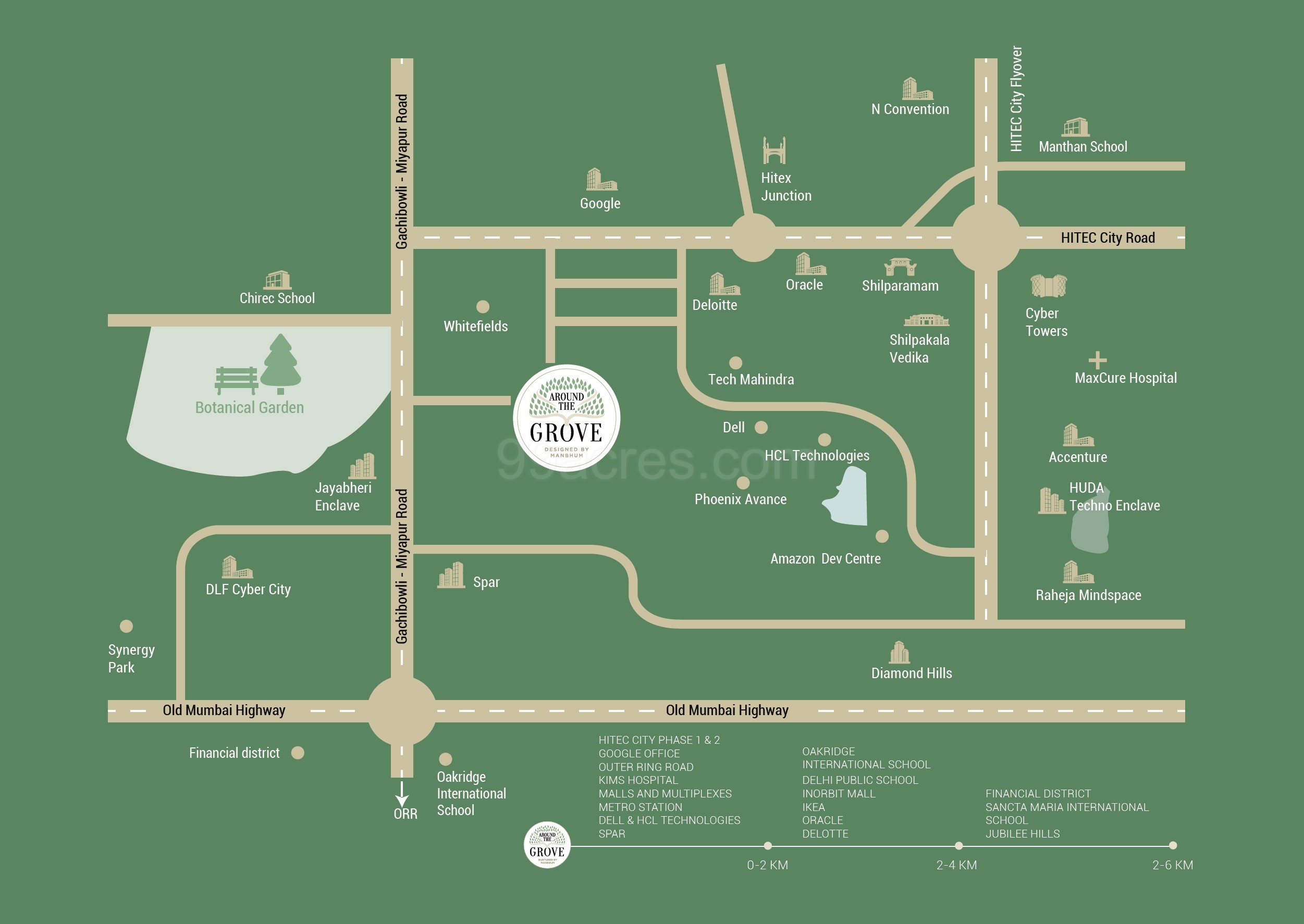 Manbhum Around The Grove Hyderabad Hi Tech City Price List