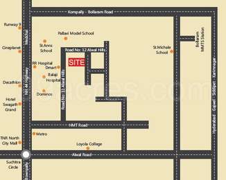 Manomay Infra Developers Manomay Edifice Map - Alwal, Secunderabad 