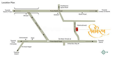 Maruti Group Ravikiran Map - Alandi Road, Pune Location Map