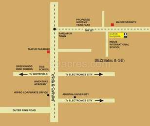 Mayur Group Builders Mayur Daffodils Map - Sarjapur Road, Bangalore ...