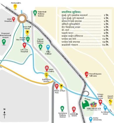 Megha Enterprises Vrundavan Map - Panvel, Navi Mumbai Location Map