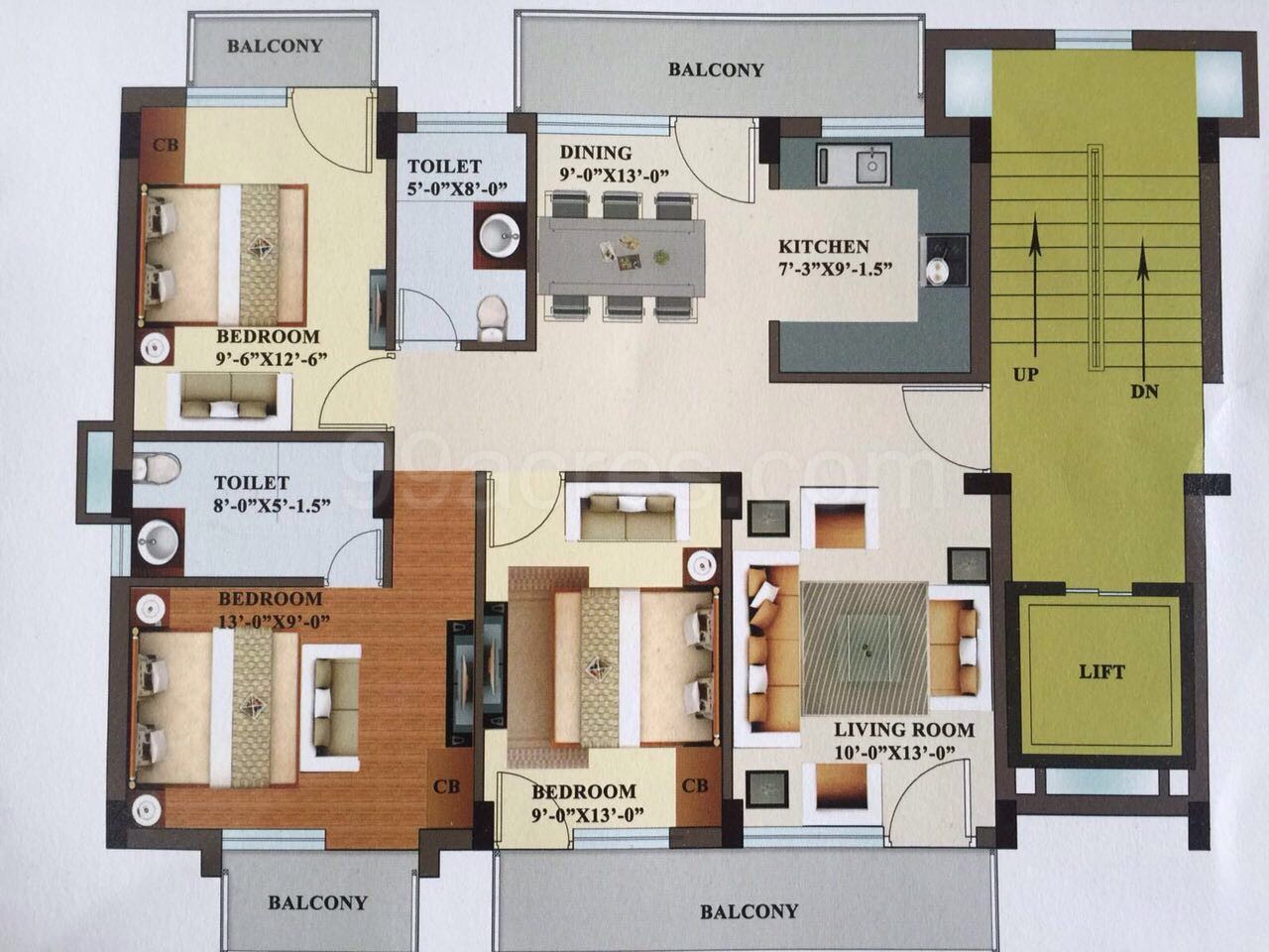 Mit Buildtech Mit City Apartments Floor Plan Sector 78 Mohali