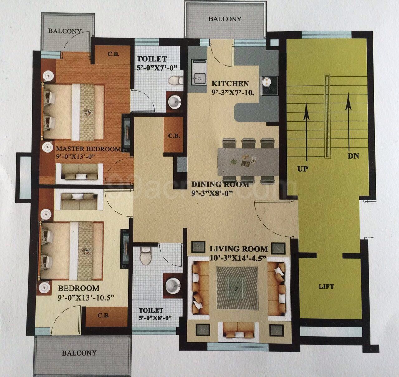 Mit Buildtech Mit City Apartments Floor Plan Sector 78 Mohali