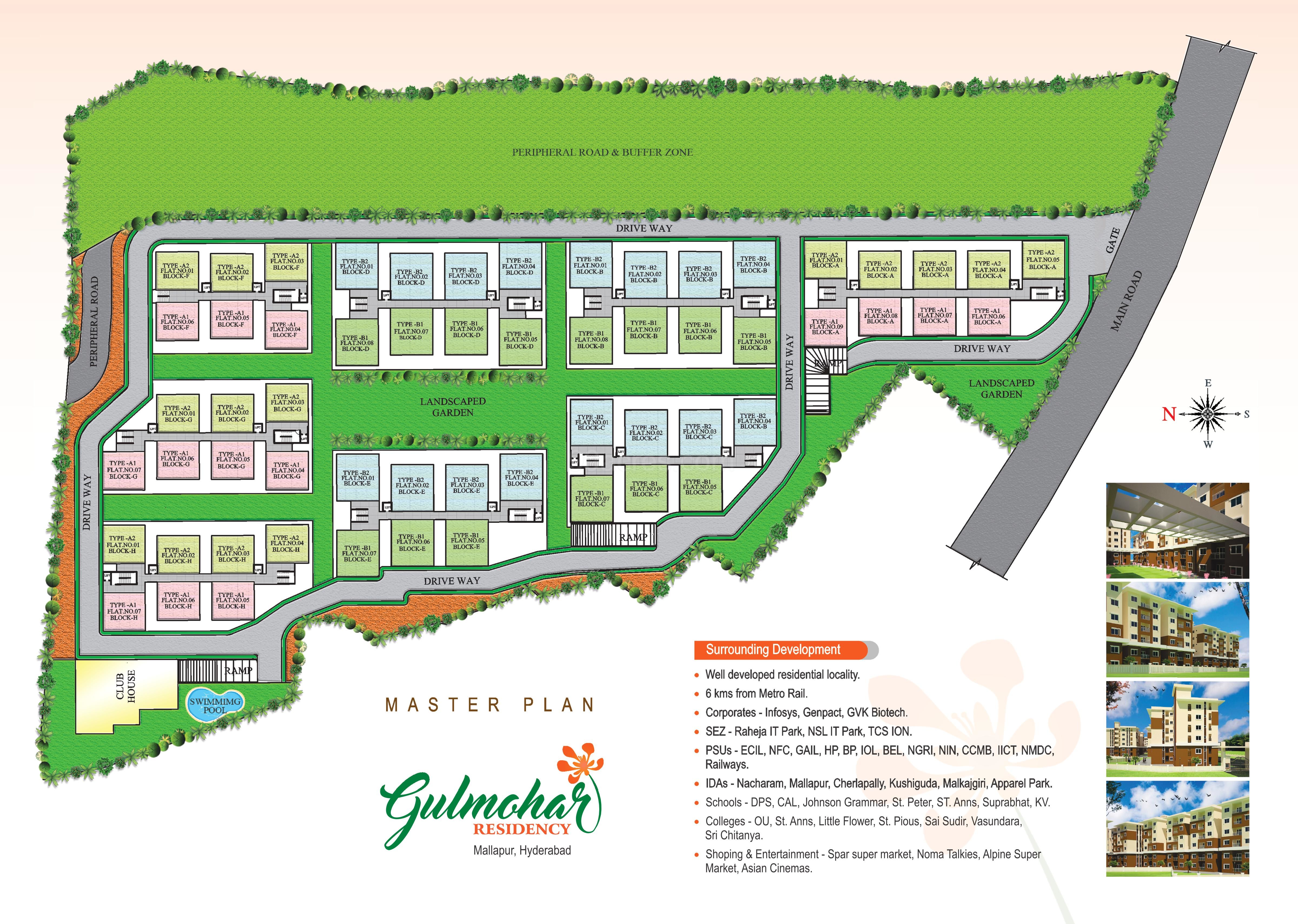 Modi Realty Mallapur Llp Modi Gulmohar Residency Floor Plan