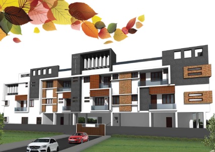 MS Gulmohar Apartments Artistic Elevation