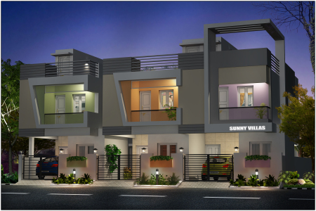 MS Sunny Villas Artistic Elevation