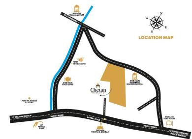 MS Malti Multi Homes Chetan Heights Map - Ashoka Garden, Bhopal ...