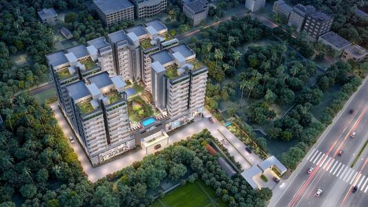 Mundeshwari Crystal Towers Aerial View