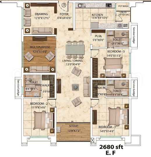 Aqua E Developers My Home Bhooja Floor Plan Hi My Home Bhooja Floor Plans
