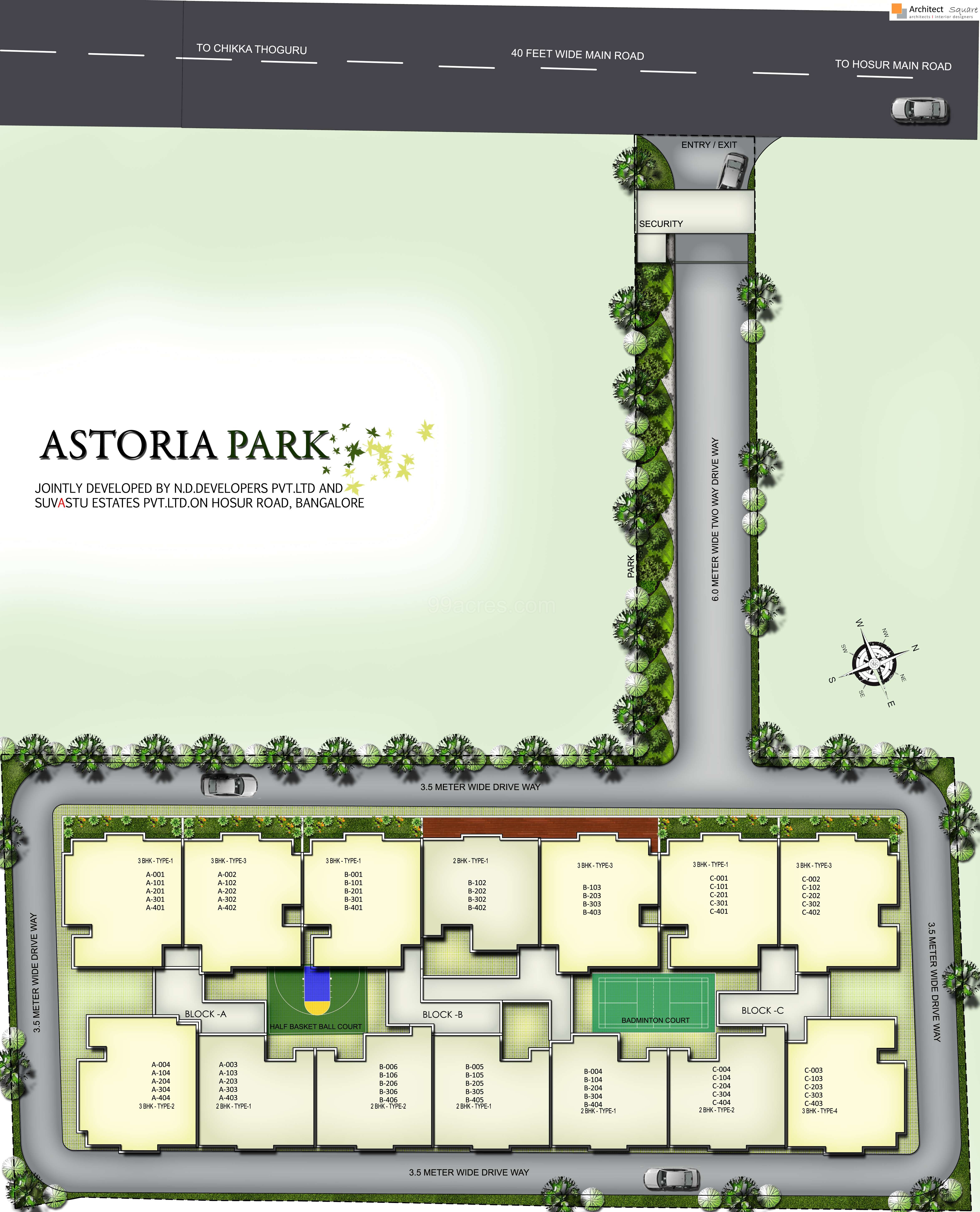 ND Developers and Suvastu Housing Astoria Park Floor Plan Astoria