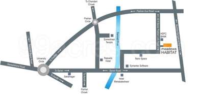 Nagpal Group Nagpal Meadows Habitat Map - Pashan, Pune Location Map