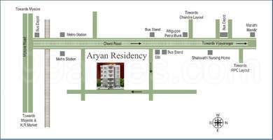 Nandi Builders Nandi Aryan Residency - Location Map Med 