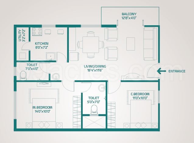 Nirmaanika Homes Nirmaanika Arbor Floor Plan Whitefield